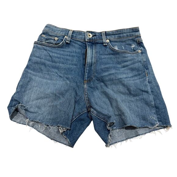 Rag and Bone Denim Cut off Shorts Size 27 High Waist Boy Short - Picture 1 of 5